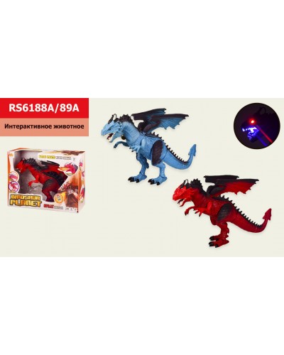 Интерактивный дракон RS6188A/89A пар, звук, движение, свет,в кор. 40*12,5*30,5см