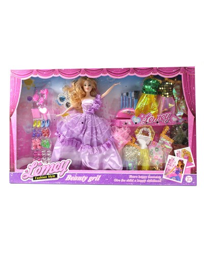 Кукла типа "Барби" 303-C6 с платьями, в кор.