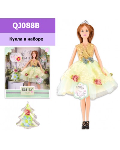 Кукла "Emily" QJ088B с аксессуарами, р-р куклы - 29 см, в кор. 28.5*6.5*32.5 см 