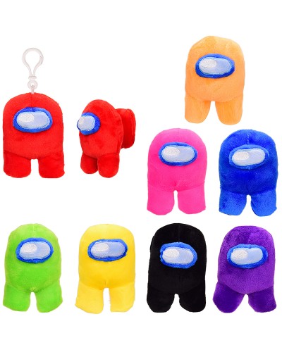 Мягкая игрушка AU1060 герои AMONG US, 8 цветов, 10 см, в пакете