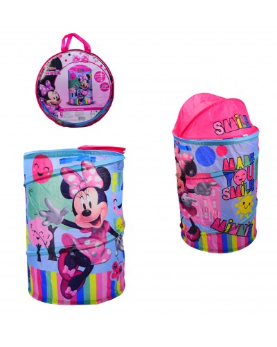Корзина для игрушек D-3510 Minnie Mouse в сумке – 49*49*3 см, р-р игрушки – 43*43*60 см