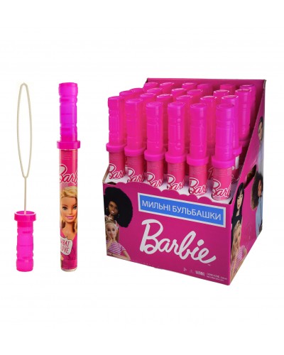 Мыльные пузыри KC-0066 Barbie 160 мл. 24 шт в блоке, 4 блока в ящике, цена за 1 шт