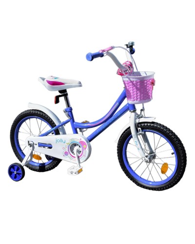 Велосипед детский 2-х колес.14’’ 211409 Like2bike Jolly, сиреневый, рама сталь, со звонком, руч.торм