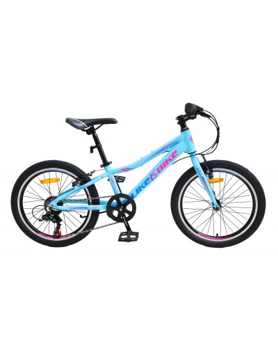 Велосипед подростковый 2-х колёсн. 20" A212005 LIKE2BIKE Viva, цвет голубой, рама алюм.10",6-с