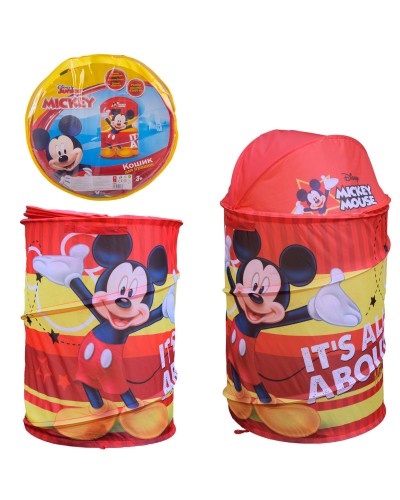 Корзина для игрушек D-3511 Mickey Mouse в сумке – 49*49*3 см, р-р игрушки – 43*43*60 см