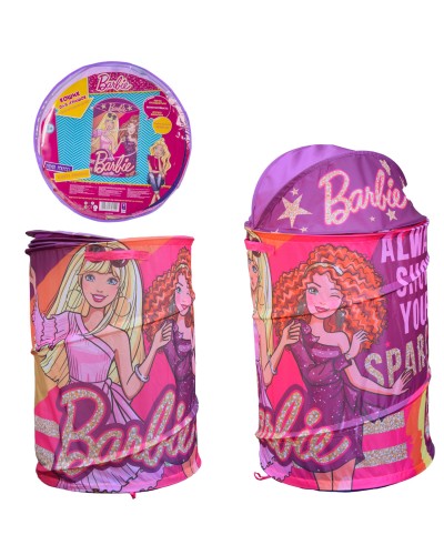 Корзина для игрушек D-3515 Barbie в сумке – 49*49*3 см, р-р игрушки – 43*43*60 см