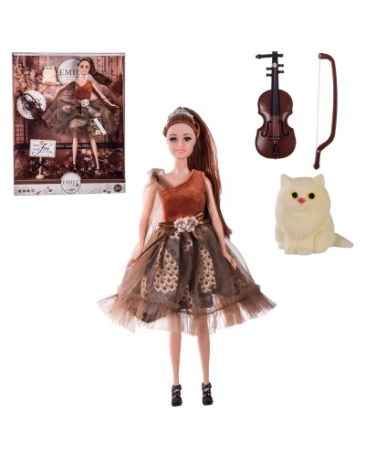 Кукла "Emily" QJ106D с аксессуарами, в кор.– 28.5*6.5*36 см, р-р игрушки – 29 см