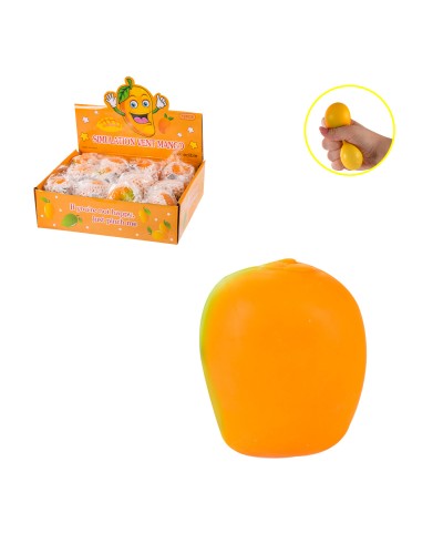 Игрушка антистресс 0613-21 манго-мялка 12шт в дисплей боксе/цена за шт/р-р упаковки – 22.5*18*6.5 см