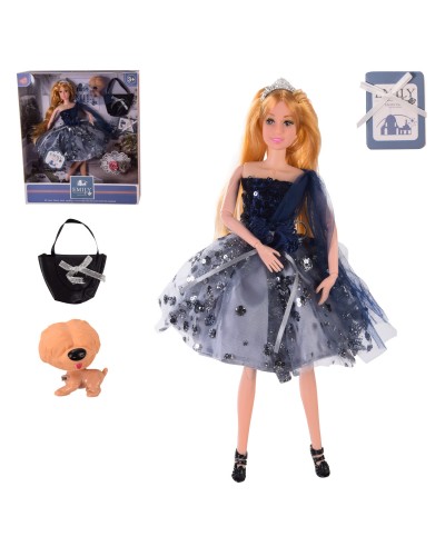 Кукла  "Emily" QJ089A с аксессуарами,шарнирная, в кор. – 28.5*6.5*36 см, р-р игрушки – 29 см