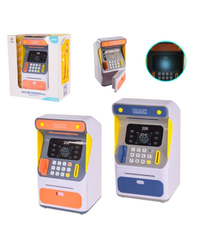 Электронная копилка-сейф банкомат 7012A (18шт/2)  муз. свет, 2 цвета в коробке – 27.5*17*30 см, р-р 