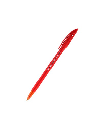 Ручка кулькова Spectrum, червона продажа упаковкой 50 шт.цена за штуку