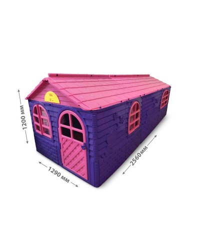 Детский игровой домик со шторками (большой) Doloni 02550/20 (Цвет Розово-фиолетовый)
