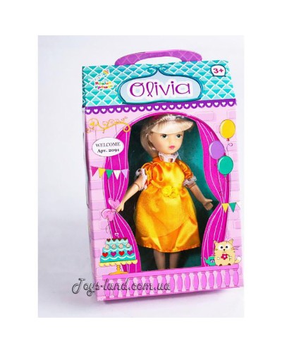 Кукла "Olivia" 2091  серия"Party", 8 видов, с аксессуаром, в коробке 16*6*28см