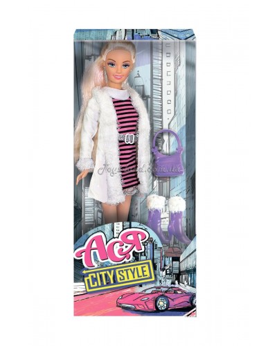 Кукла Ася ’Городской стиль’; 28 см; блондинка; вариант 2